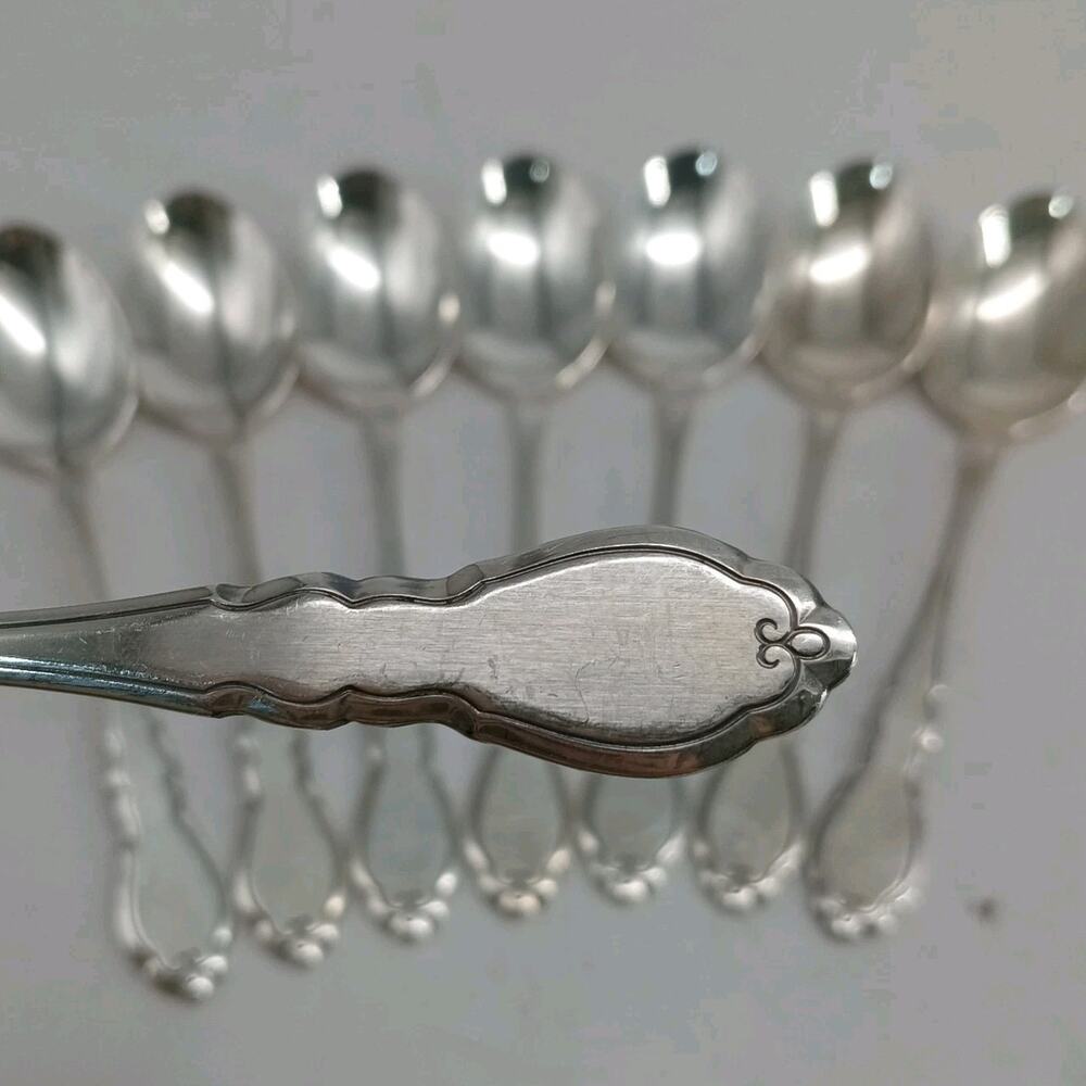 8X Tsp Rogers Oneida ALOUETTE Silverplate Teaspoons 1978